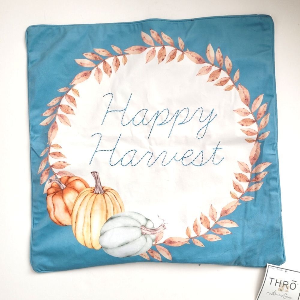Happy Harvest brand new 18"x18" pillowcase